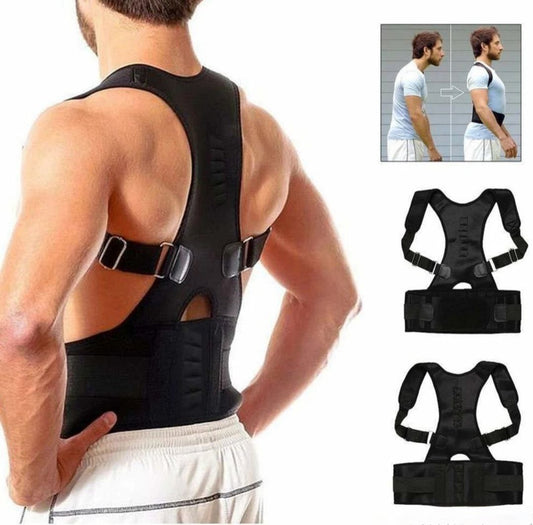 Adjustable Unisex Magnetic Posture Corrector Shoulder Back Support Belt for adults Posture Corrector