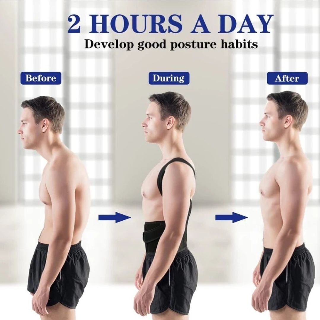 Adjustable Unisex Magnetic Posture Corrector Shoulder Back Support Belt for adults Posture Corrector